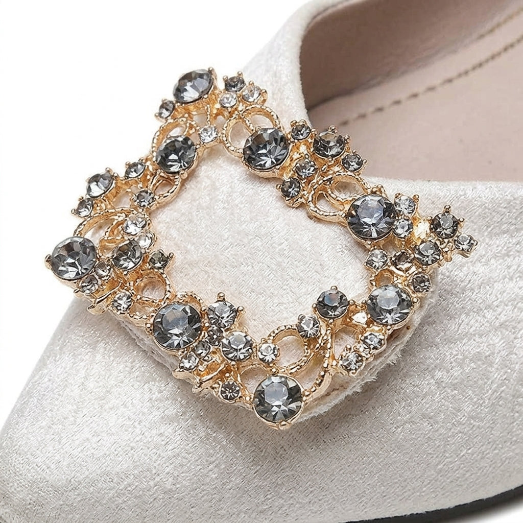 Chaussons de danse classique femme strass — Sofia - vue 3/4