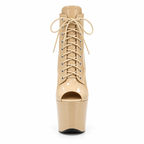 Bottines de cabaret femme beige, modèle Zinnia, vue 3