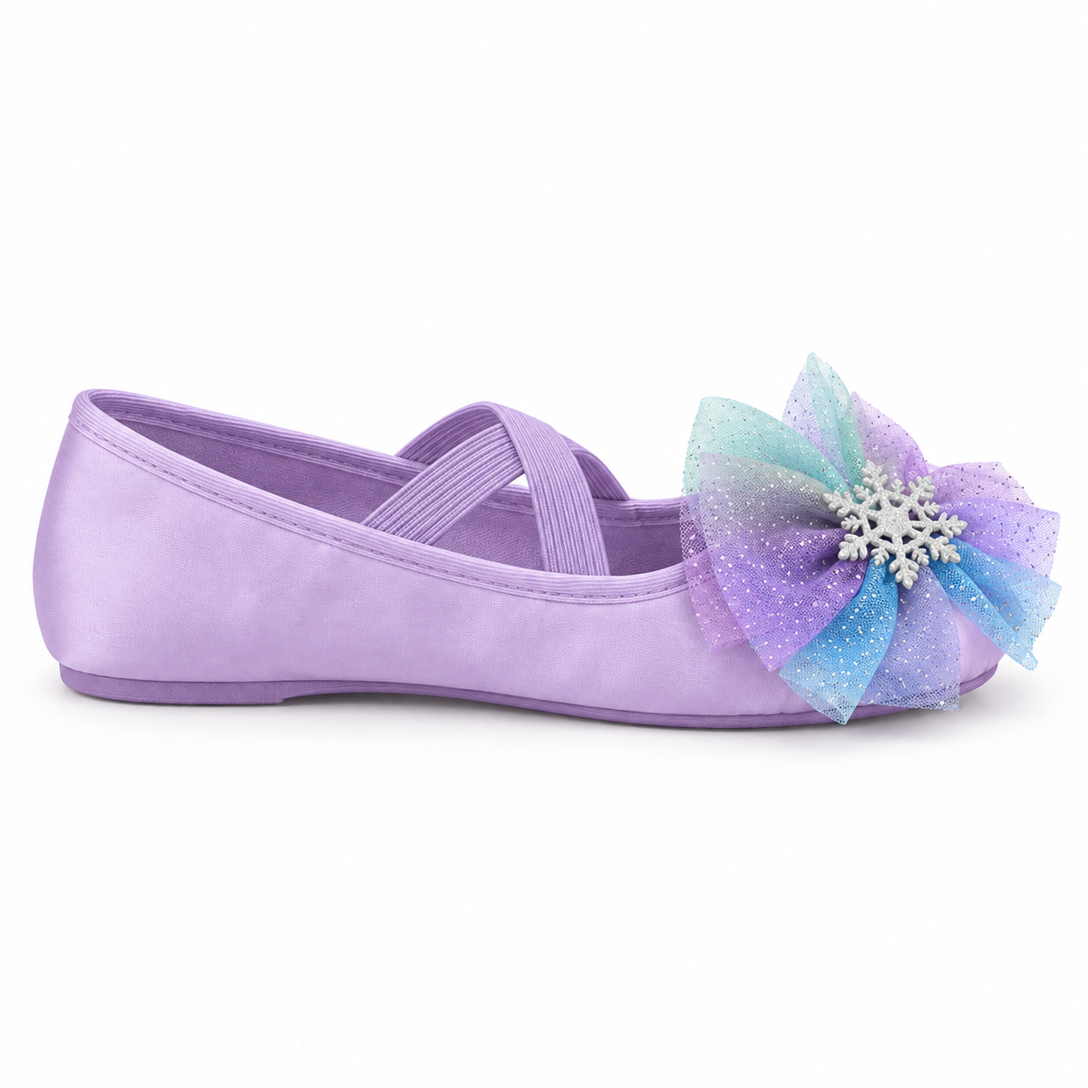 Chaussons de ballet en satin violet ou bleu, modèle Lopatkina, vue 3