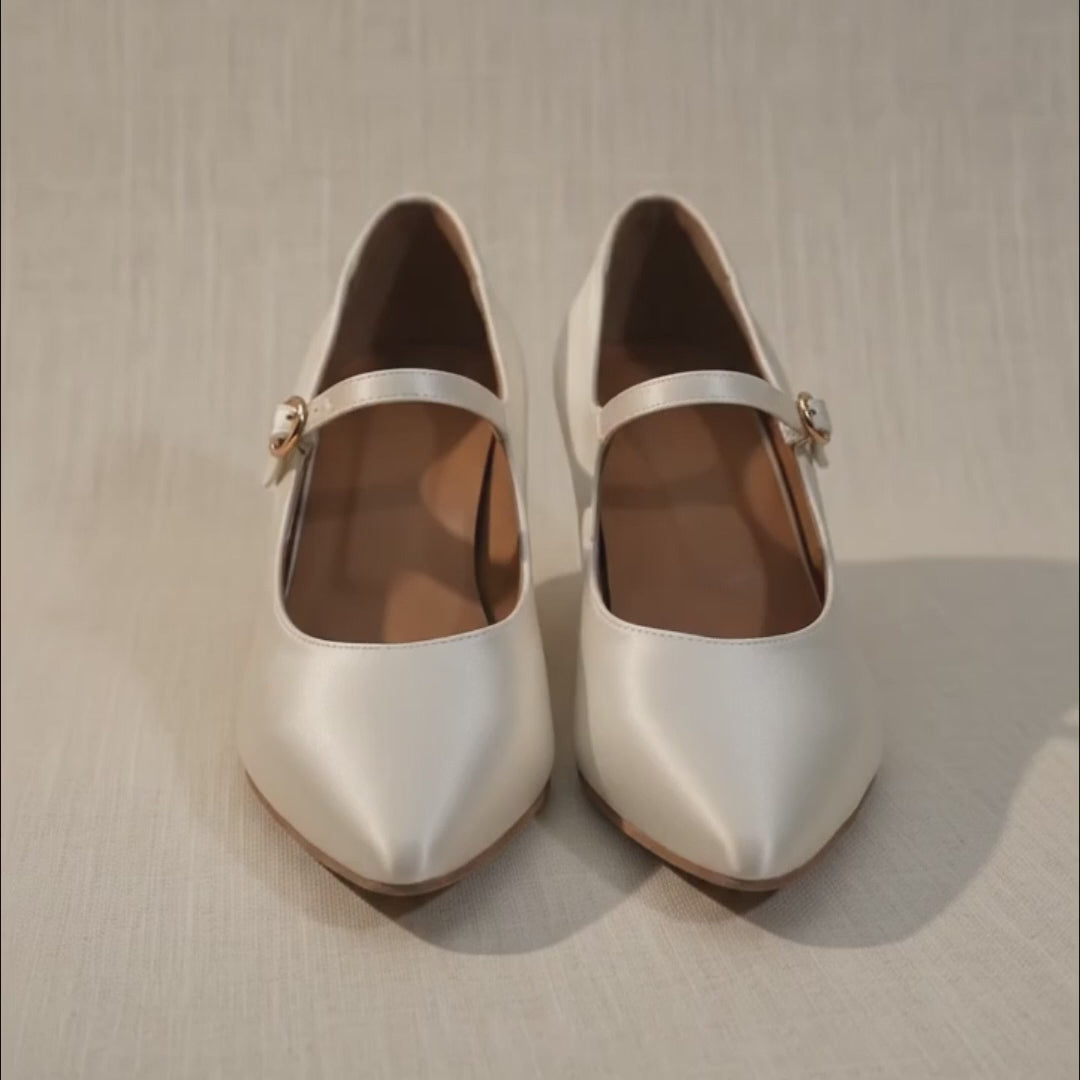 Souliers de tango femme satin — Noémie